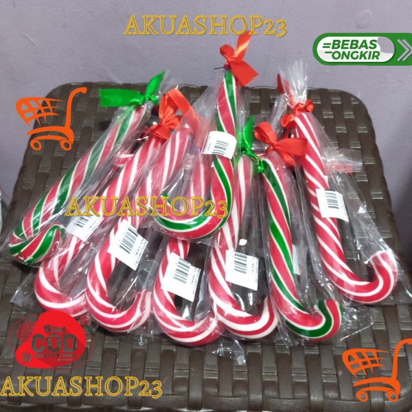 

✅Viral Candy Cane / Permen Tongkat Merah Putih Permen Lolipop Tongkat Natal @40 gram 8CM