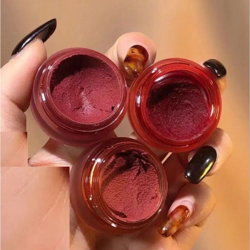 4 Warna Lip Gloss Kaleng Berkilau, Lipstik Pelembab Kristal Lapisan Kaca, Lip Gloss Padat, Lipstik Matt, Makeup Korea Tahan Lama