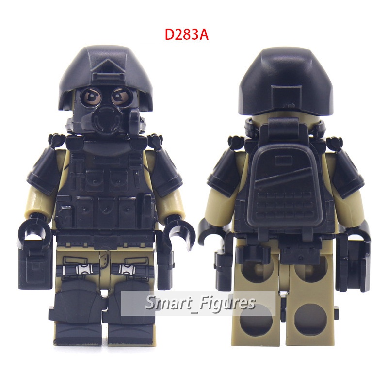 Partikel Kecil Blok Bangunan Minifigures Setelan Rompi Ransel Sabuk Peralatan Tahan Ledakan Angka Mini Mainan Hadiah