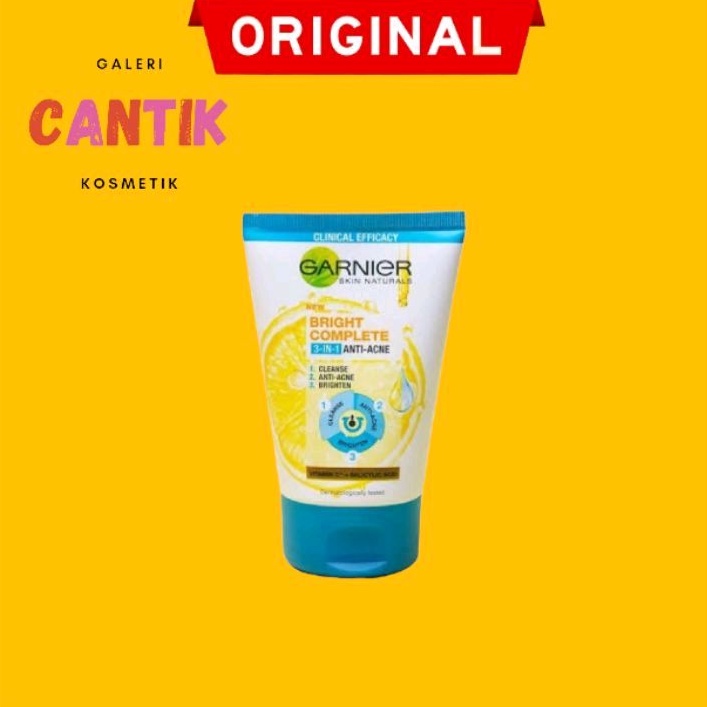 Garnier Bright Complete 3-in-1 Anti Acne Facial Wash 90ml