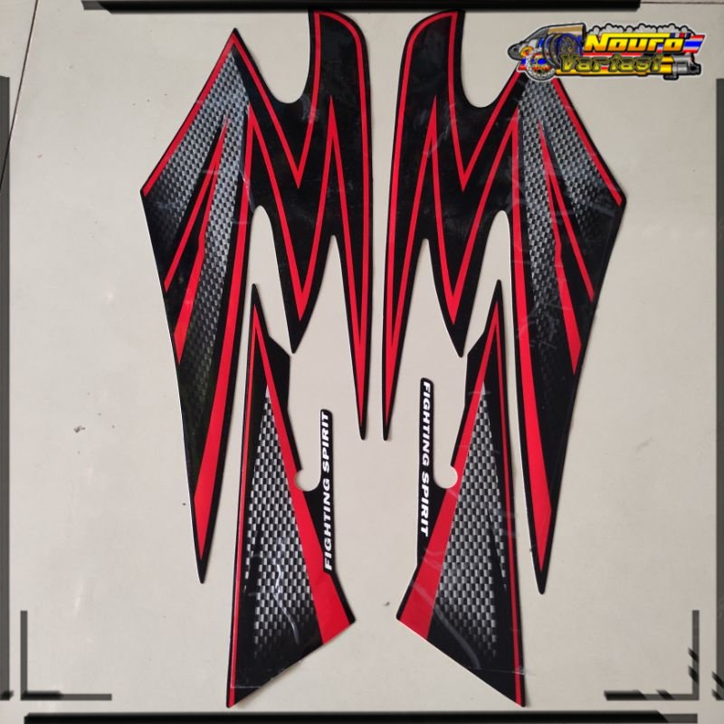 Striping Yamaha RX king 2003 merah stiker list body variasi kualitas terbaik