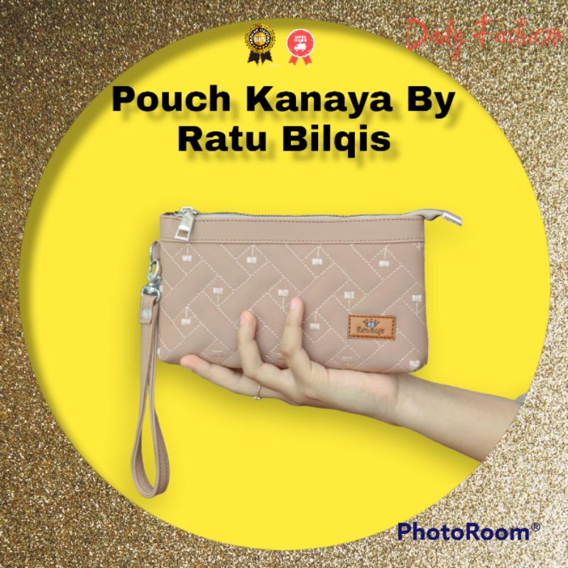 POUCH KANAYA BY RATU BILQIS POUCH KOSMETIK BAHAN CHOCOLY ANTI AOR WATERPROOF