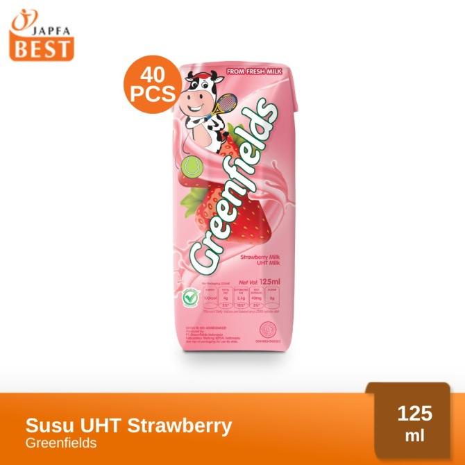 

Susu Greenfields UHT Strawberry 125 ml - Isi 40 pcs TERLARIS TERPERCAYA ORIGINAL