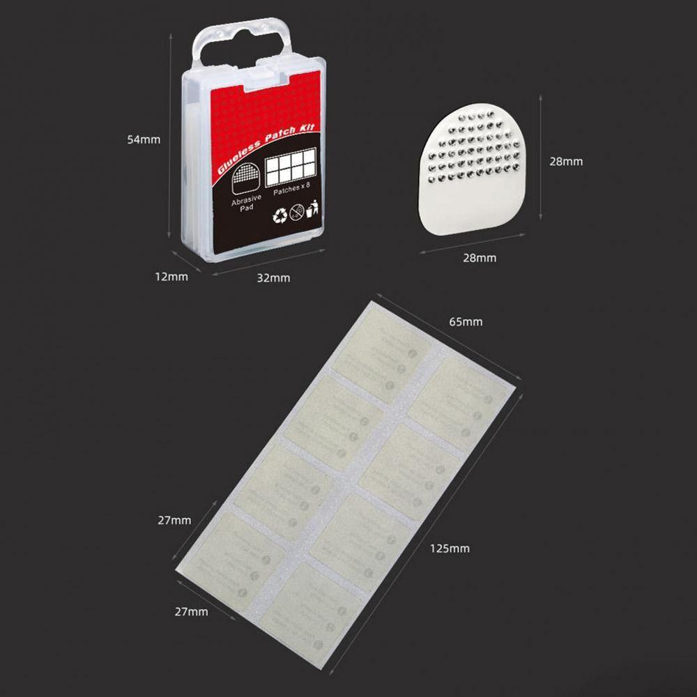Lanfy Kit Tambal Ban Sepeda Road Bike 27mm Kikir Ban Tanpa Lem Tambal Ban Bulat Bike Tyre Patch Bike Inner Tire Patch Rubber Tusukan Patch