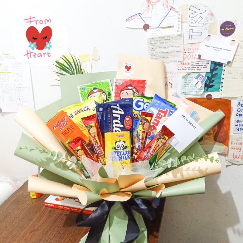 

BUKET BIG SNACK FROM HEART || Bucket Wisuda, Bucket Sidang, Bucket Ultah, Bucket Sempro, dan Hadiah Lainnya