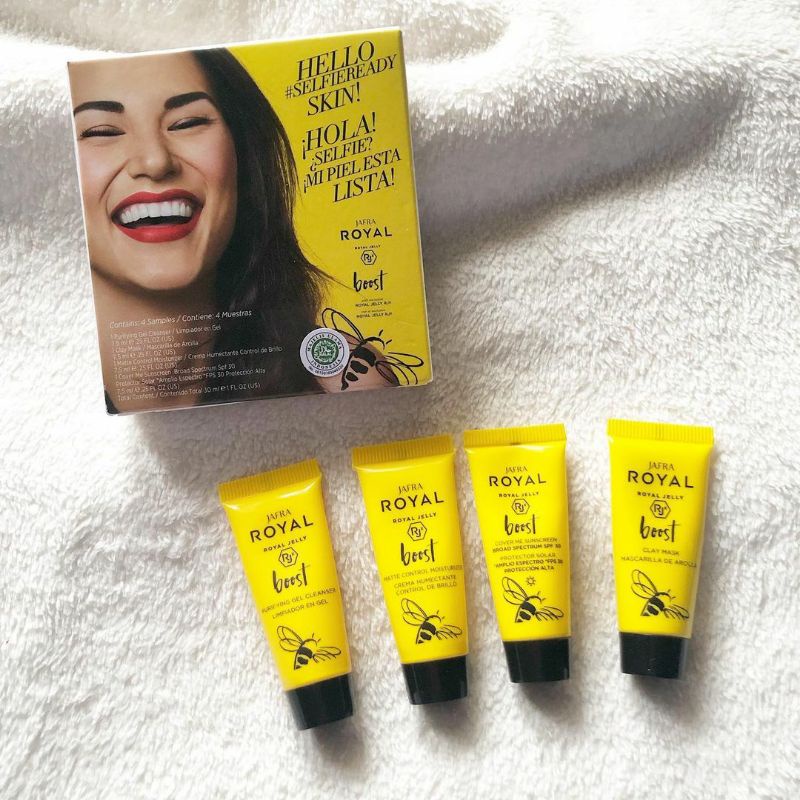 Jafra Travel Size Mini Tube Royal Jelly Boost Yellow