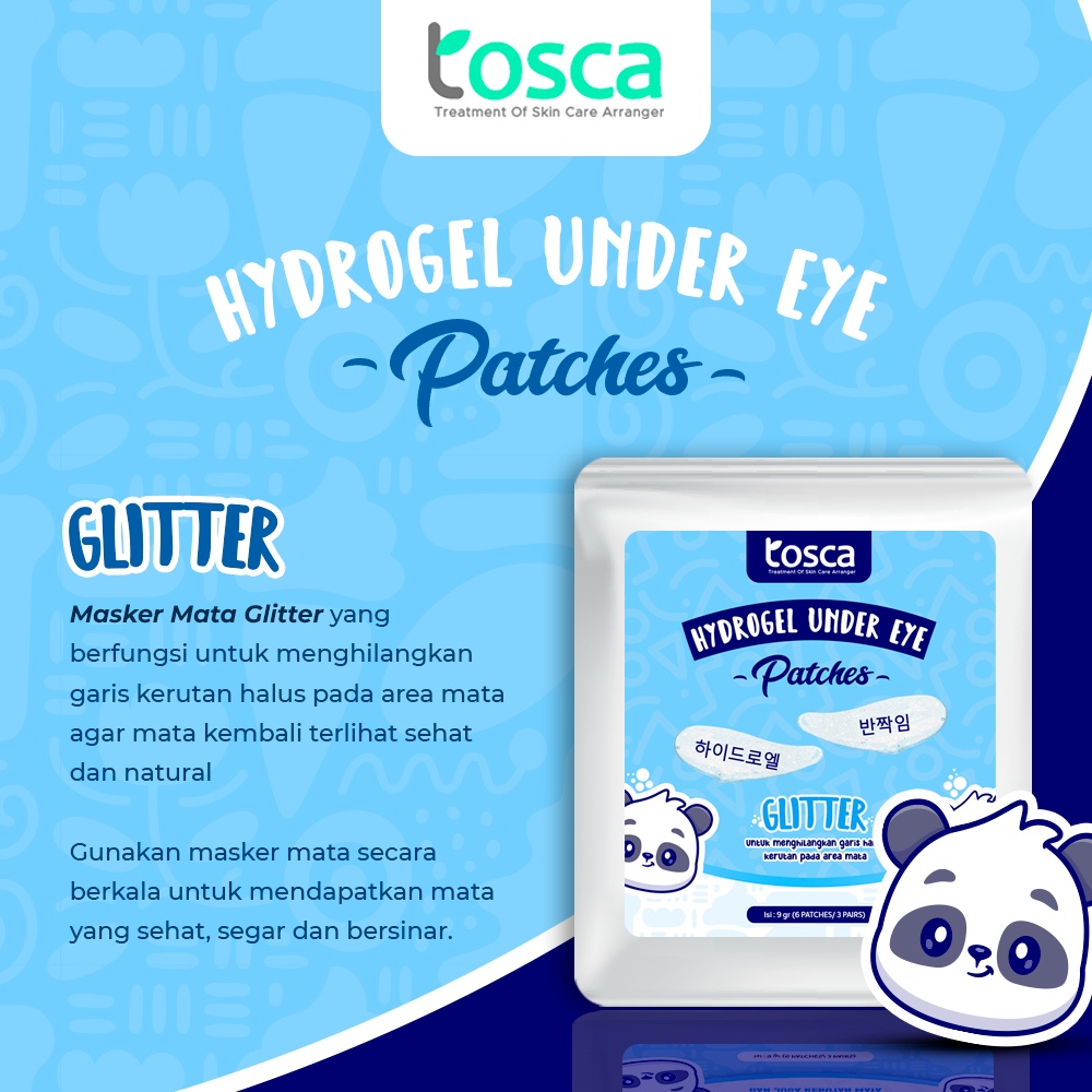 Masker Mata Tosca Hydrogel Under Eye Patches Eye Mask Masker Anti Mata Panda