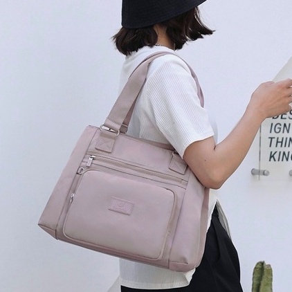 Colorful fox tas bahu COLORFUL FOX 0442 tas bahu wanita import nilon waterproof totebag wanita WATER RESISTANT