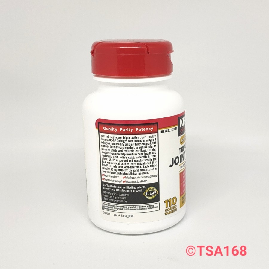 Kirkland Signature Triple Action Joint Health 110 tablets Terjual 100+ • bintang5