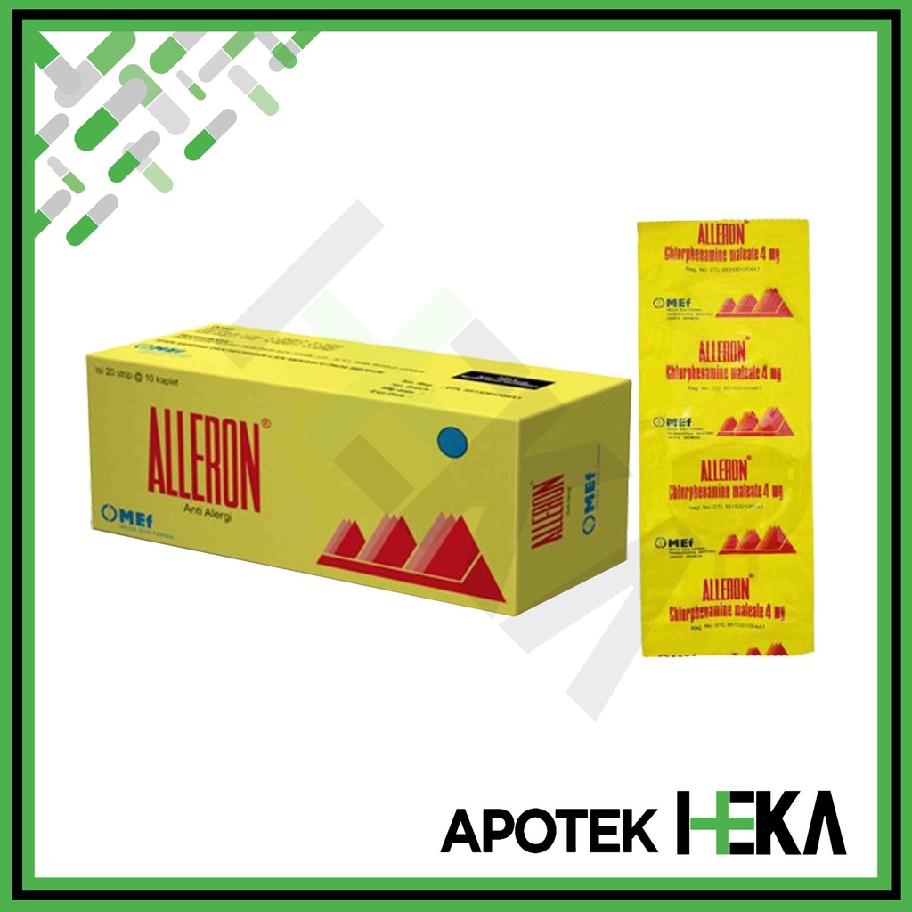 Alleron 4 mg CTM Box isi 20x10 Tablet - Obat Alergi Gatal (SEMARANG)
