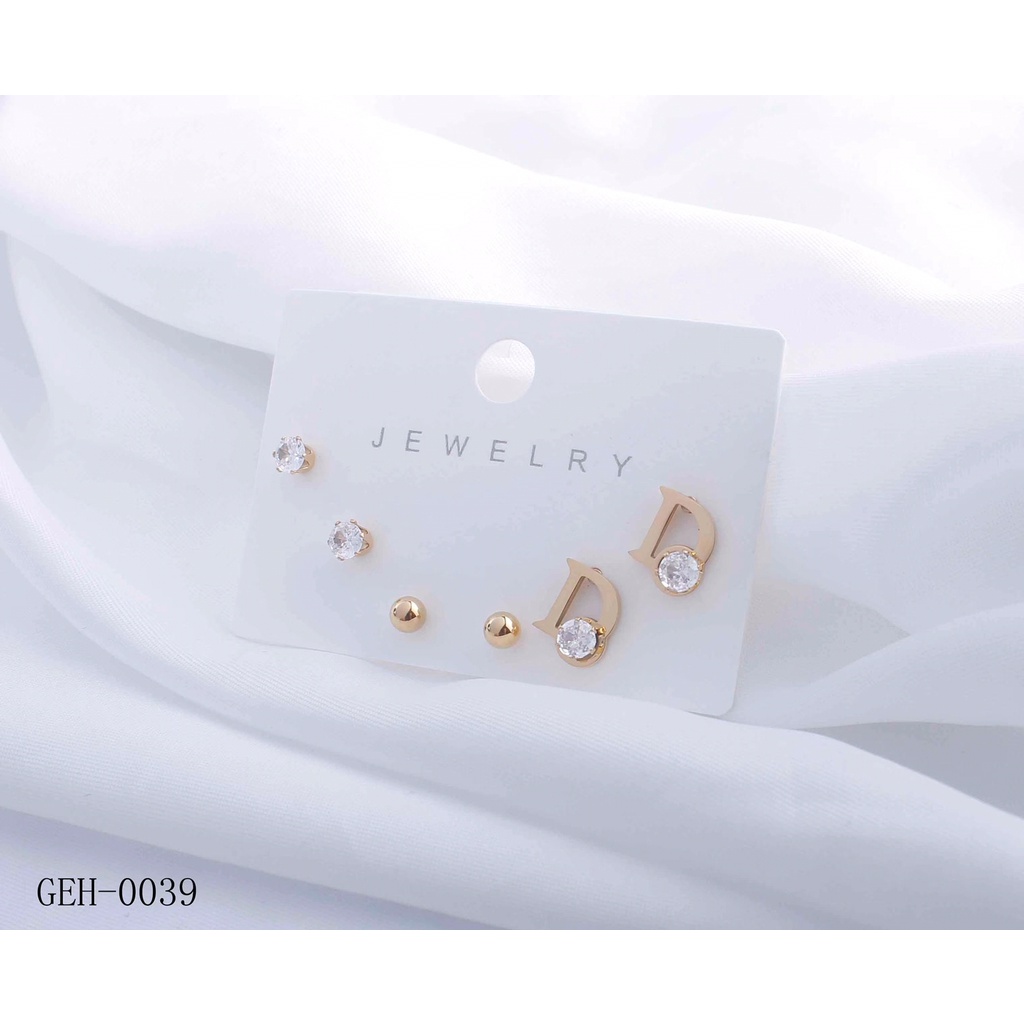 Anting Titanium Permata Perhiasan Fashion 0039