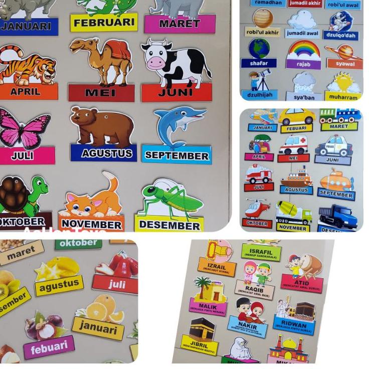 Grosir Update Bulan,Nama Bulan,Hiasan Dinding,Hiasan Kelas,Peraga Nama Bulan,Bulan Hijriyah,Nama Mal
