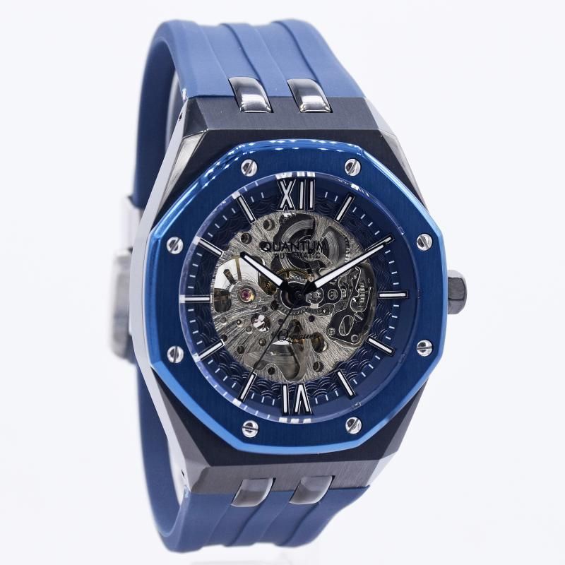 JAM TANGAN PRIA QUANTUM QMG996,699 AUTOMATIC ORIGINAL GARANSI 2 TAHUN - BLUE