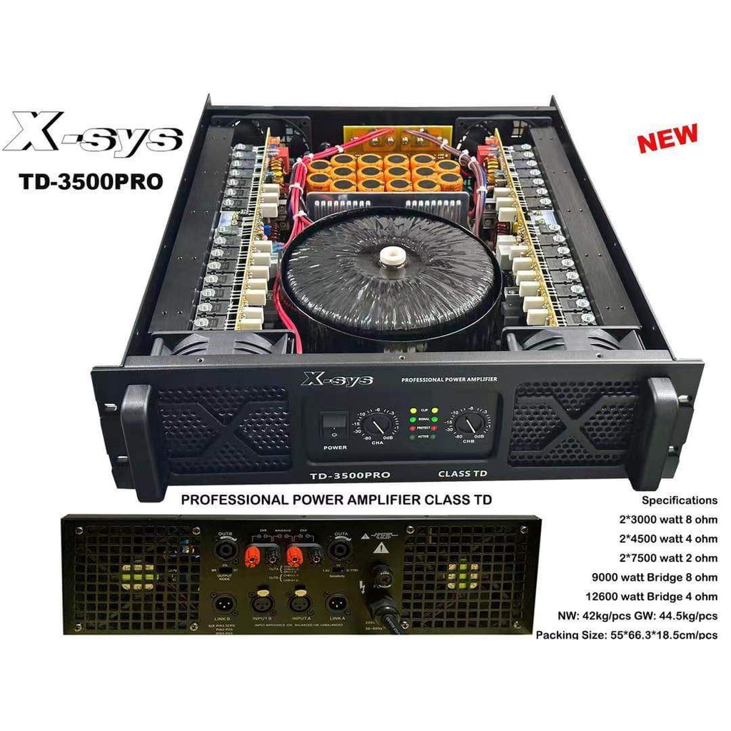 Power Amplifier TD 3500 PRO Class TD X-sys Original