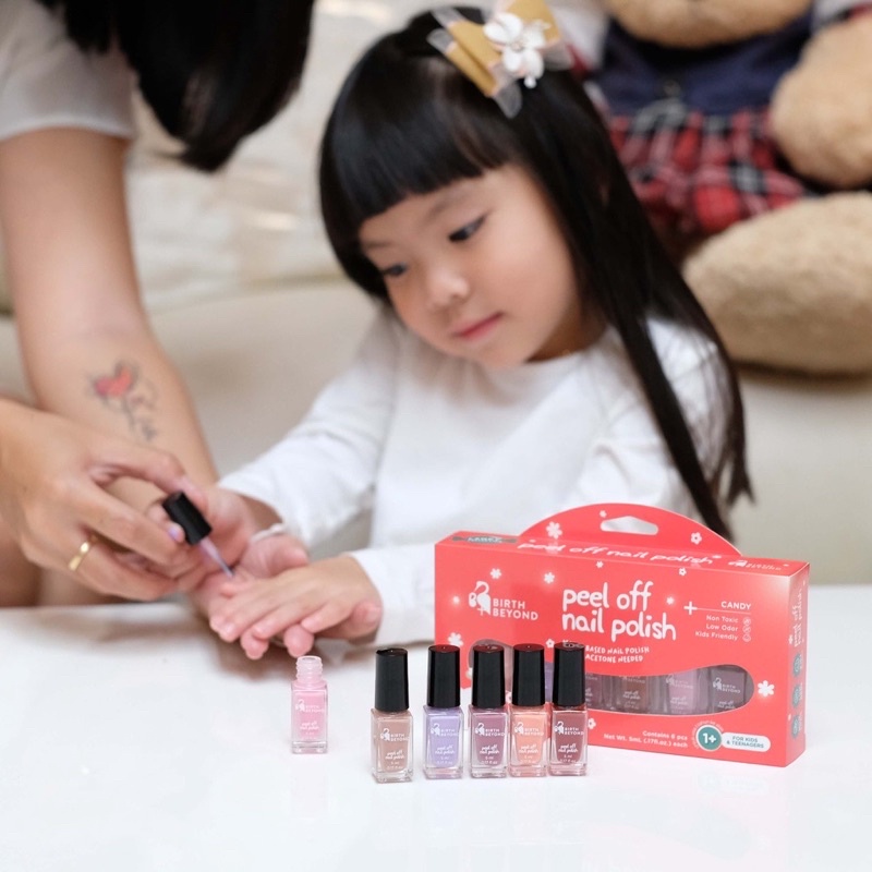 Birth Beyond Peel Off Nail Polish 5 pc x 6ml for Kids Kuteks Anak