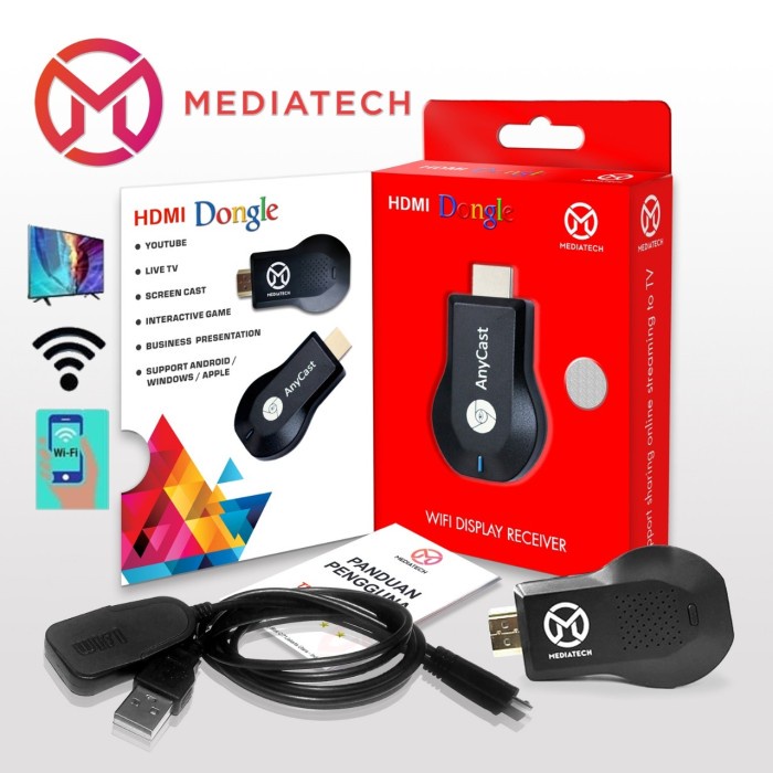AnyCast Wifi Display HDMI Dongle - AnyCast Dongle Mirorring OBRAL