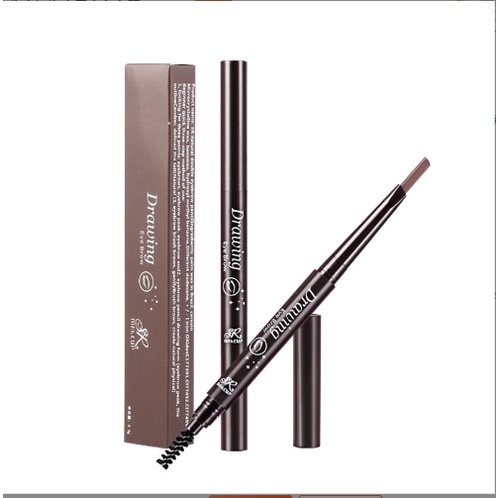 LAMEILA Geometry Colors Double Heads Eyebrows Pensil Alis Eyebrow Brush Waterproof Tahan Air