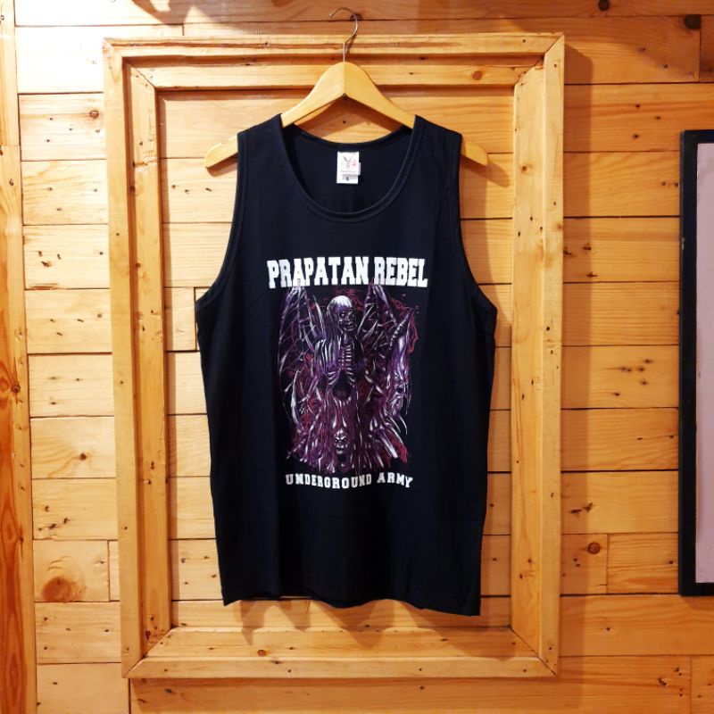 KAOS LEXBONG PRIA PRAPATAN REBEL ORIGINAL - KAOS SINGLET PRIA ORIGINAL PRAPATAN REBEL