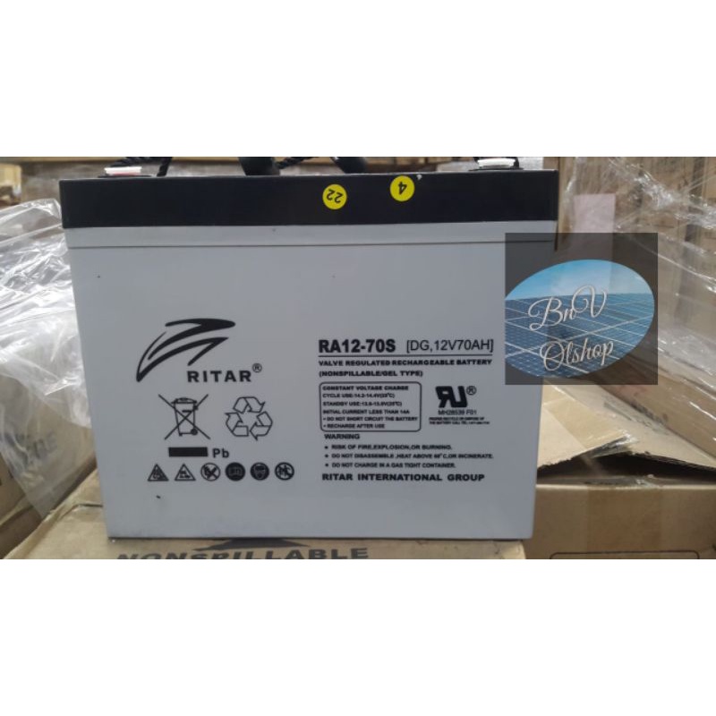 Aki Vrla Ritar 12v 70ah RS12_70S