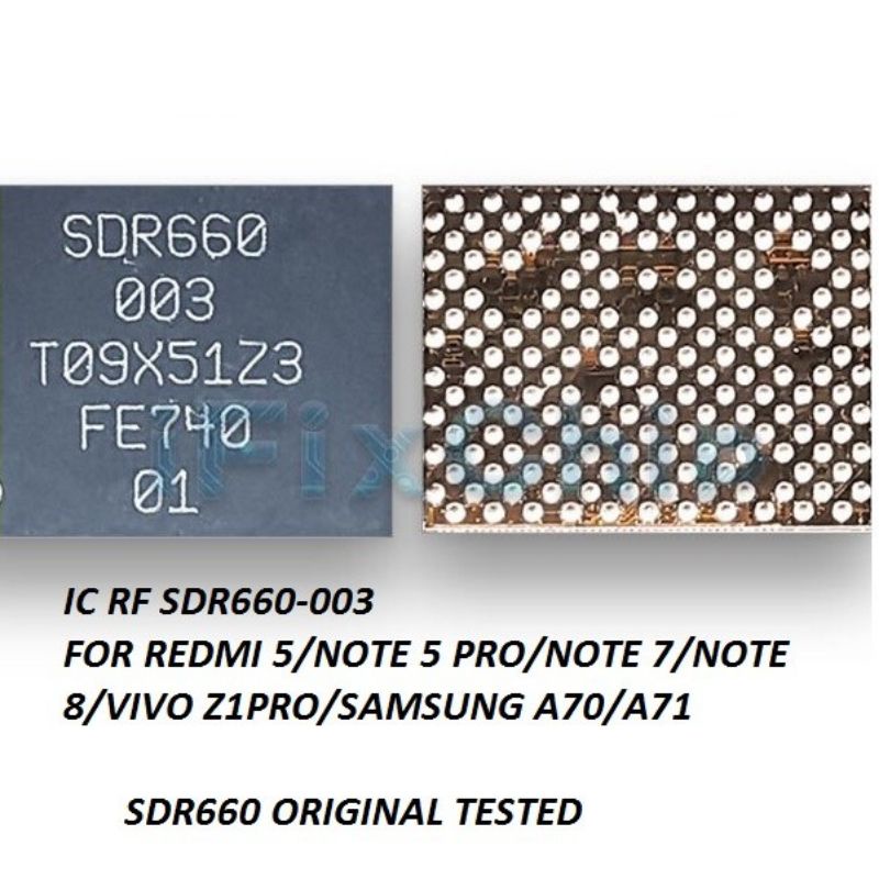 IC RF SDR660-003 REDMI 5/NOTE 5 PRO/NOTE 7/NOTE 8/VIVO Z1PRO/SAMSUNG A70/A71 SDR660 COPOTAN/CABUTAN