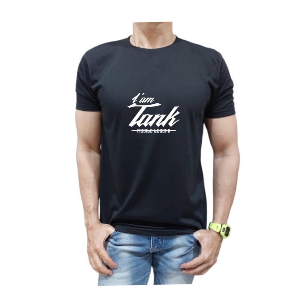 KAOS BAHAN KATUN KUALITAS PREMIUM MODEL I AM TANK MOBILE LEGEND NYAMAN DIPAKAI