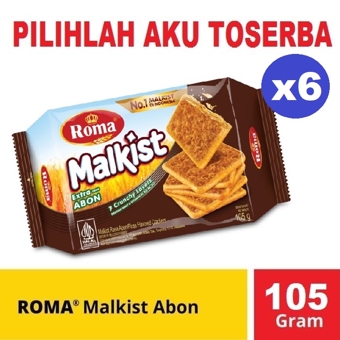 

Biskuit Roma Malkist Abon Crackers @105 Gr - ( HARGA PAKET ISI 6 )