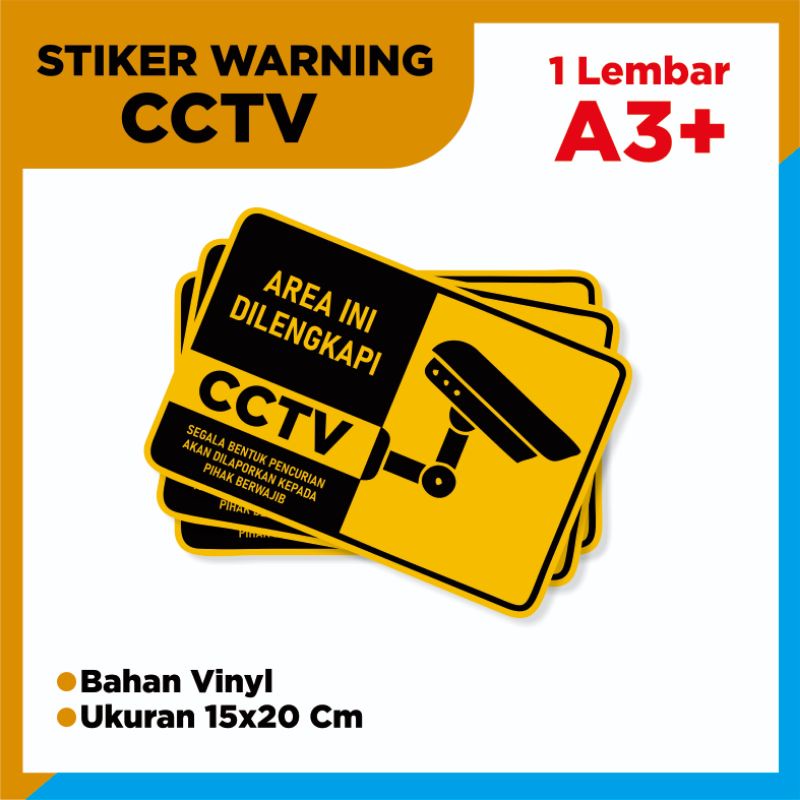 

CETAK STIKER CCTV / CETAK STIKER A3+ / STIKER MURAH A3+ -fatihcolorprinting