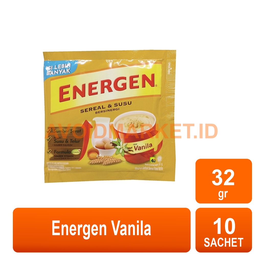 

Energen ALL Varian Rasa 32 gr x 10 Sachet ( 1 Renceng )