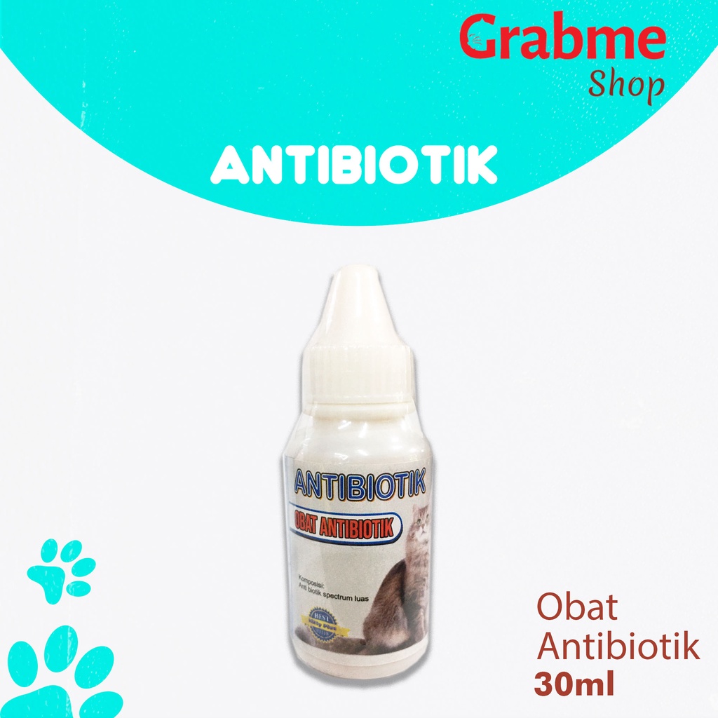 Obat Antibiotik untuk Kucing demam,radang,lemas tidak nafsu makan dll 30ml