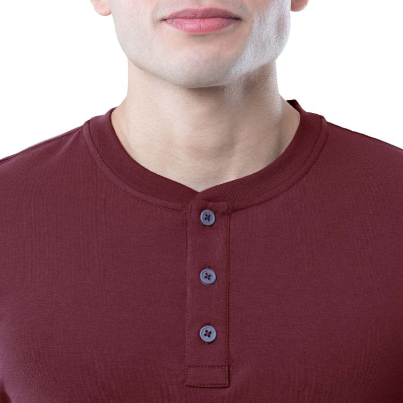 henley long / kaos kancing 3 lengan panjang / kaos kancing 3 shanghai / baju kurta / baju muslim / b