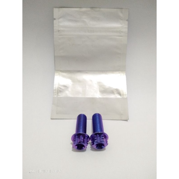 baut titanium breket kaliper depan yamaha