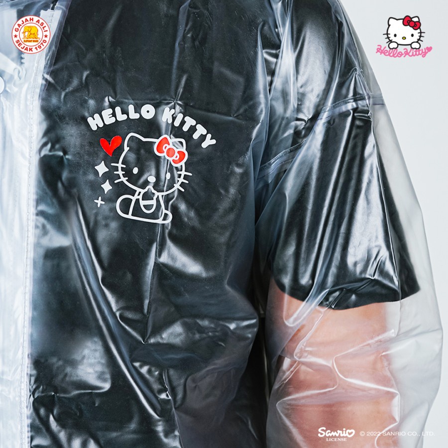 FELWINSHOP Jas Hujan Hello Kitty Dewasa Setelan Jaket Celana Kitty Edition