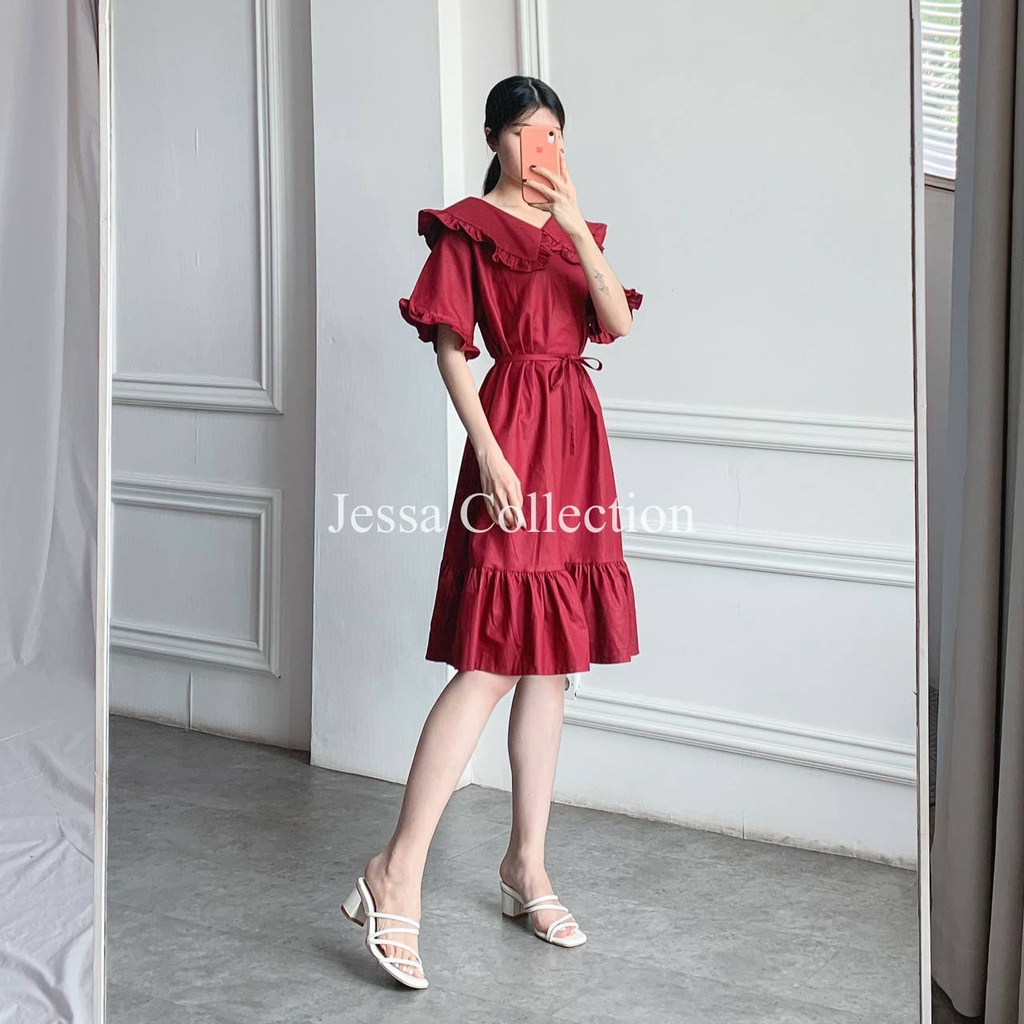 Premium Kalsia Collar Dress TH 458 COTTON