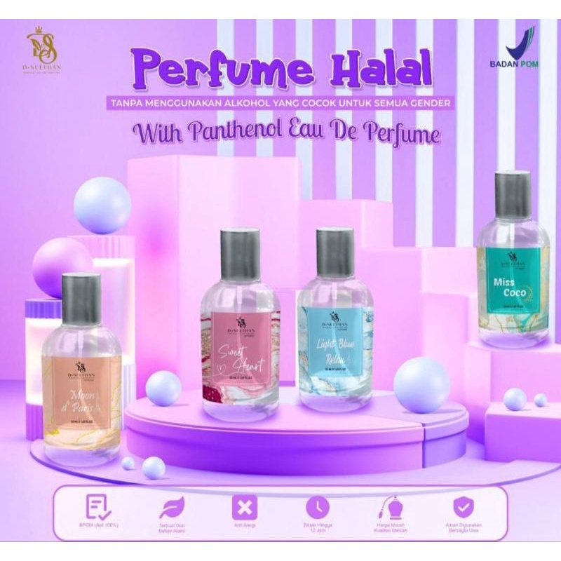 D-Sultan parfume deluxe / parfume exclusive sdh BPOM tahan seharian isi 50ML (Season 1)