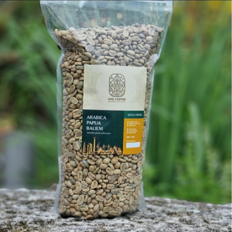 

Biji Kopi Mentah - Green Bean Arabica Papua Baliem 1000 gram - 1 kg