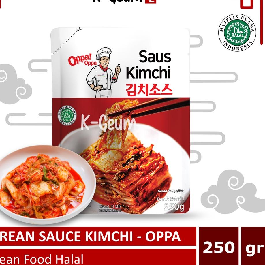 

SH5⁑ OPPA Saus Kimchi Korea Instant | Kimchi Korea Sauce Halal 250 gram Paling Baru