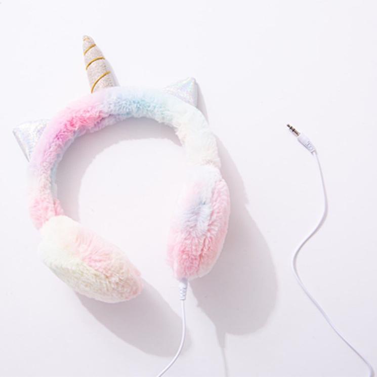 Terpercaya Headphone bulu unicorn Tanduk /headset unicorn super cantik QL-406