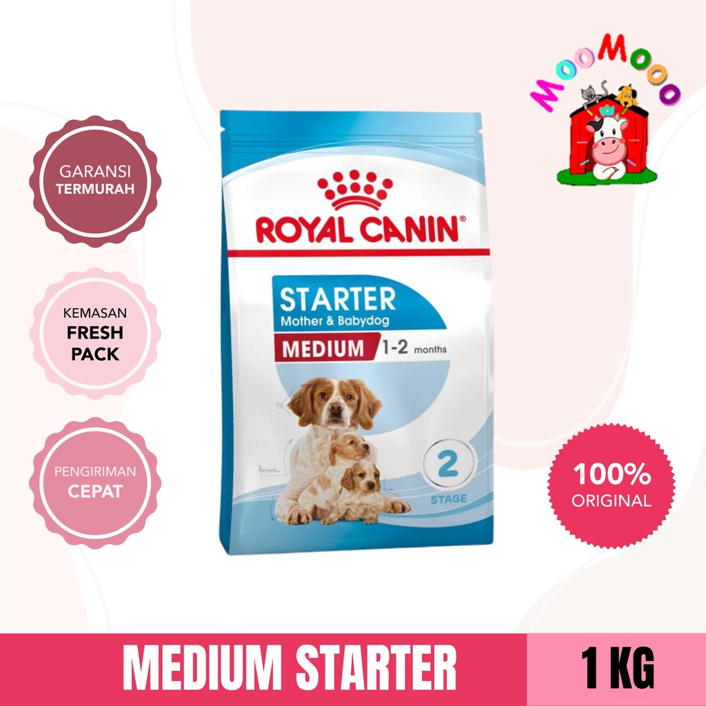 Royal Canin Medium Starter Mother &amp; Baby Dog 1Kg - Makanan Anjing / Dog Food