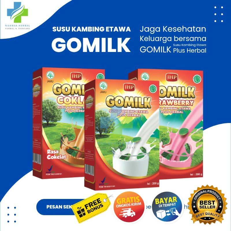 

Susu Kambing Etawa gomilk Plus Herbal