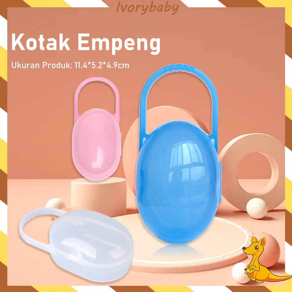 Ivorybaby kotak empeng dot Pacifier case storage tempat penyimanan teether   