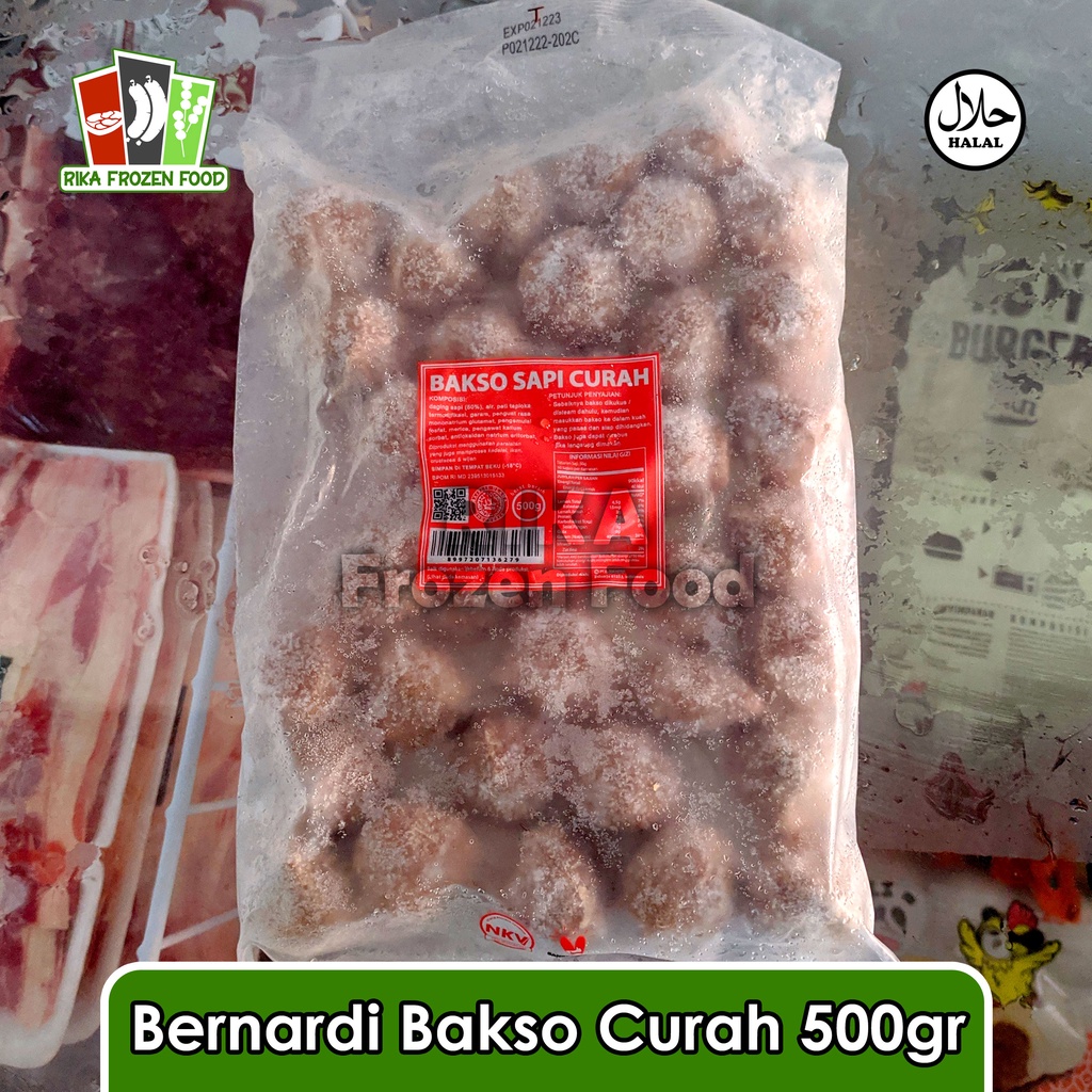 

Bakso Sapi Curah Bernardi 500gr