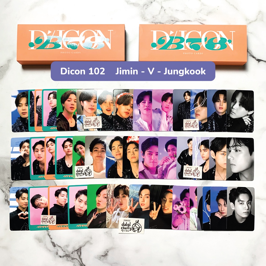 [JIMIN/V/JK] Official Sharing Photocard PC Dicon 102 BTS D’festa Mini Edition - Jimin Taehyung Jungk