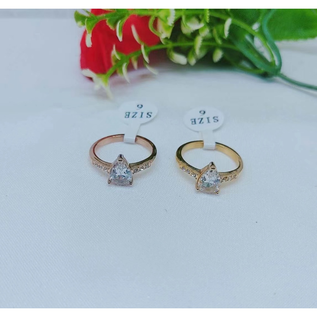 Cincin Titanium Permata Perhiasan Fashion P01-04