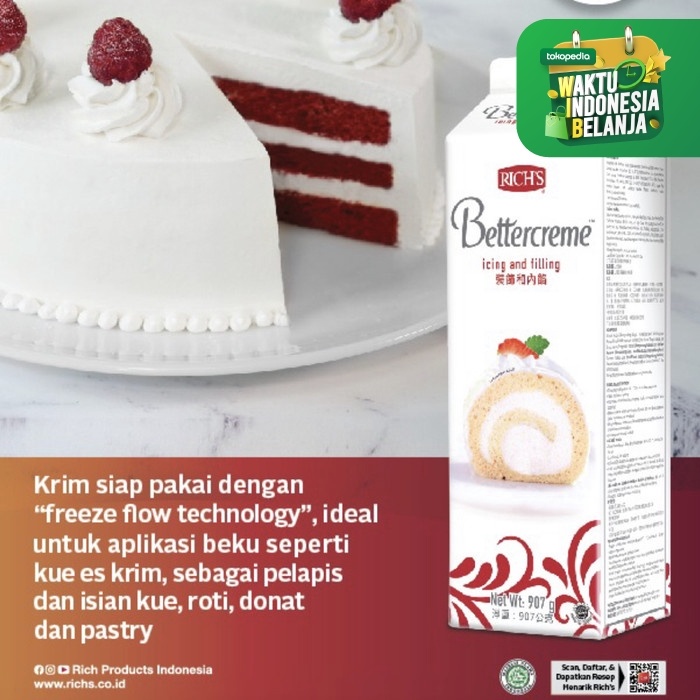 

ButterCream 907 Gr / Better Cream Richs / Bettercreme / Better Creme
