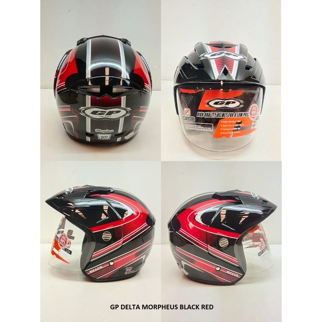 HELM SNI GP DELTA SOLID - HELM HALF FACE - GP DELTA SERIES