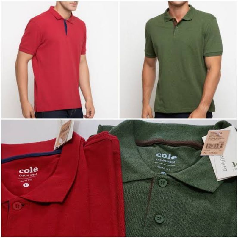 Cole - Hassenda Basic / Kaos Kerah Polos Lengan Pendek Premium