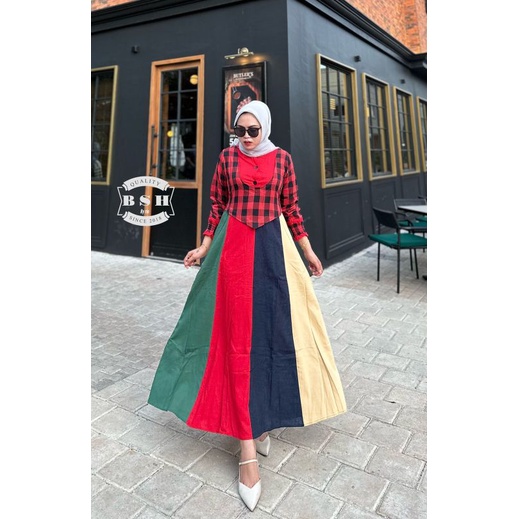 berlinda dress by bsh - gamis termurah