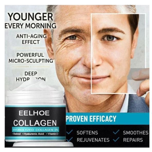 EELHOE Men's Collagen Cream  Penghilang Kerutan Kantung Mata 50gr