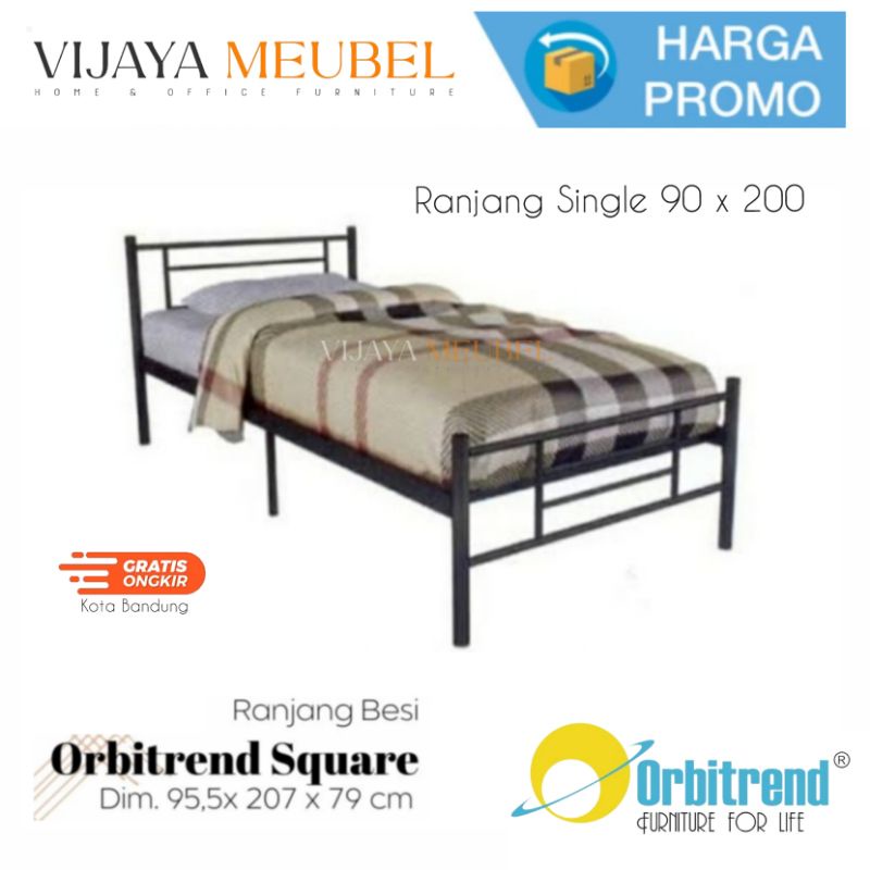Ranjang Besi single Orbitrend 90x200 Bandung