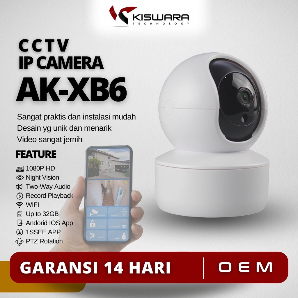 PTZ Wifi Smart Camera 1080P/2.0MP AK-100XB6 [1SSEE]